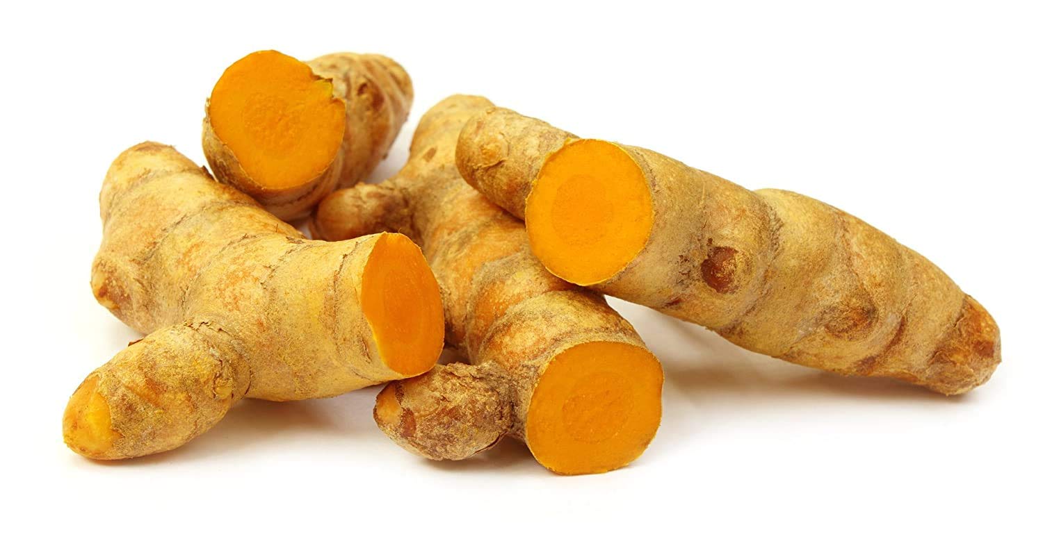 Organic yellow turmeric powder and roots